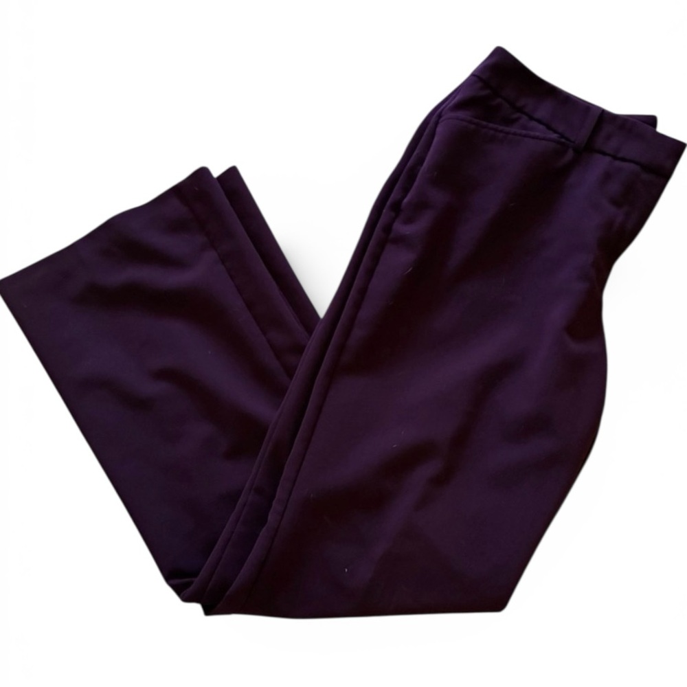 Worthington Wide Leg Pants Burgundy Size 10